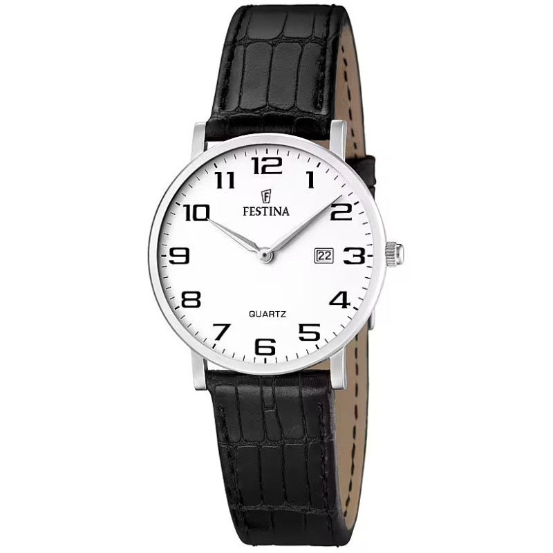 Orologio Solo Tempo Donna Festina Correa Clasic F16477/1 Cinturino Pelle Nero Orologio Solo Tempo Donna Festina Correa Clasic F16477/1 Cinturino Pelle Nero