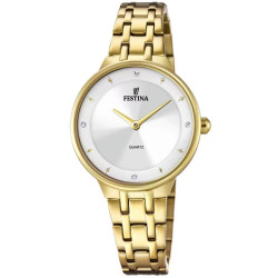 Orologio Solo Tempo Donna Festina Mademoiselle F20601/1 in Acciaio Oro Giallo