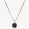 Collana Uomo Brosway Ink BIK126 in Acciaio Pvd Gun Con Pendente Nero