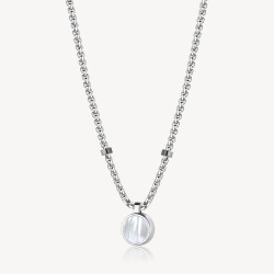 Collana Uomo Brosway Poseidon BPN01 in Acciaio Silver con Rosa dei Venti