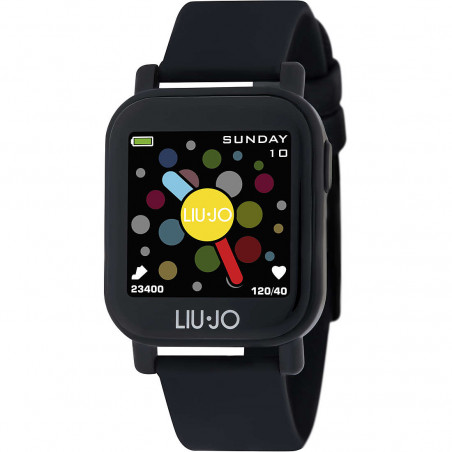 Orologio Smartwatch Unisex LiuJo Teen SWLJ026 Cinturino in Silicone Nero