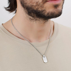 Collana Uomo Brosway INK BIK01 in Acciaio Silver con Pendente