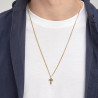 Collana Uomo Brosway Backliner BBC02 in Acciaio con Pendente Croce Colore Oro
