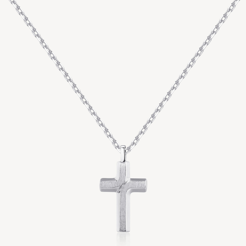 Collana Uomo Brosway Backliner BBC04 in Acciaio con Pendente Croce Colore Silver Collana Uomo Brosway Backliner BBC04 in Acciaio con Pendente Croce Colore Silver