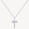 Collana Uomo Brosway Backliner BBC04 in Acciaio con Pendente Croce Colore Silver
