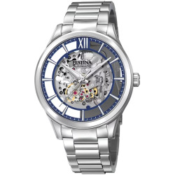 Orologio Uomo Festina Automatico Scheletrico F20630/3 in Acciaio Silver 43mm