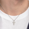 Collana Uomo Brosway Backliner BBC04 in Acciaio con Pendente Croce Colore Silver