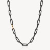 Collana Uomo Brosway Caliburn BBU02 Catena in Acciaio Pvd Oro e Nero Lucido