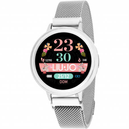 Orologio Smartwatch Unisex Tech LiuJo SWLJ055 in Acciaio Colore Argento 40mm
