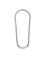 Collana Unisex Marlù 33CO0027 catena cuban con catena snake piatta centrale