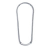 Collana Unisex Marlù 33CO0027 catena cuban con catena snake piatta centrale