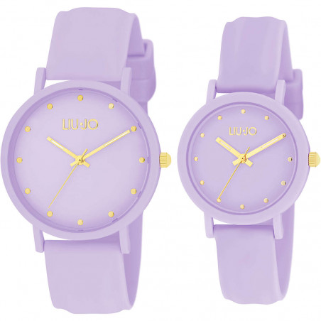 Orologio Solo Tempo Donna LiuJo TLJ2211 Mom And Me in Silicone Viola 36 e 30mm