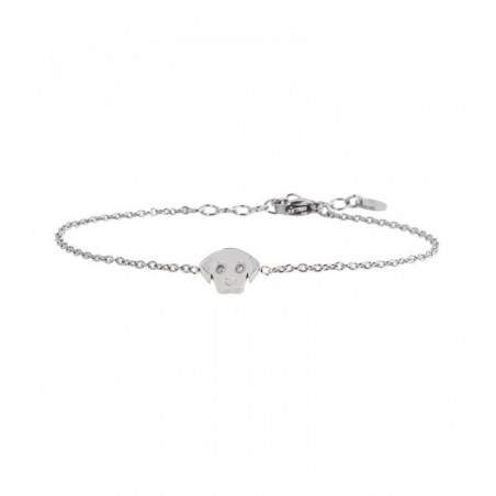 Bracciale Donna Marlù Time To 18BR087 cin Acciaio con Cane e Cristalli