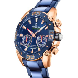 Orologio Uomo Festina Connected F20549/1 in Acciaio Blu Vetro Zaffiro 45mm