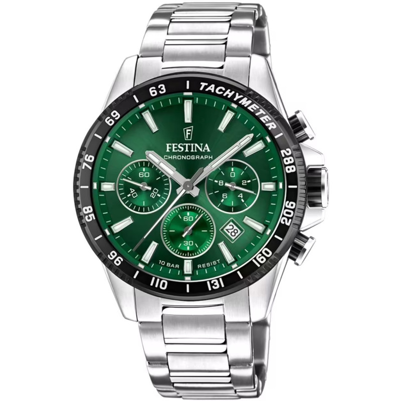 Orologio Cronografo Uomo Festina Timeless F20560/4 in Acciaio Silver Tachimetro Orologio Cronografo Uomo Festina Timeless F20560/4 in Acciaio Silver Tachimetro