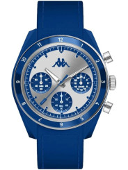 Orologio Cronografo Unisex Kappa Rush Ceramica KW-090 Cinturino in Silicone Blu