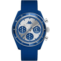 Orologio Cronografo Unisex Kappa Rush Ceramica KW-090 Cinturino in Silicone Blu