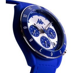 Orologio Cronografo Unisex Kappa Rush Ceramica KW-090 Cinturino in Silicone Blu
