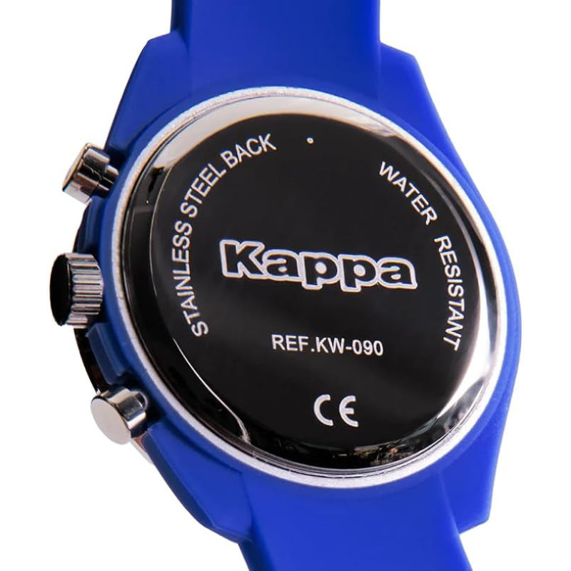 Orologio Cronografo Unisex Kappa Rush Ceramica KW-090 Cinturino in Silicone Blu