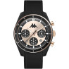 Orologio Cronografo Unisex Kappa Rush Ceramica KW-074 Cinturino in Silicone Nero