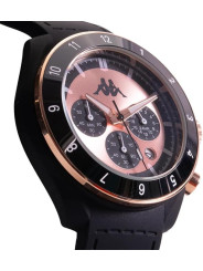 Orologio Cronografo Unisex Kappa Rush Ceramica KW-074 Cinturino in Silicone Nero