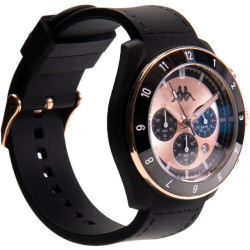 Orologio Cronografo Unisex Kappa Rush Ceramica KW-074 Cinturino in Silicone Nero
