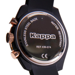 Orologio Cronografo Unisex Kappa Rush Ceramica KW-074 Cinturino in Silicone Nero