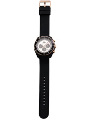 Orologio Cronografo Unisex Kappa Rush Ceramica KW-074 Cinturino in Silicone Nero