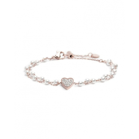 Bracciale Donna Marlù Nel Mio Cuore 15BR068R-W Colore Oro Rosa con Cuore