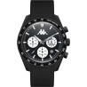 Orologio Cronografo Unisex Kappa KW-036 Cinturino in Silicone Nero Cassa 45mm