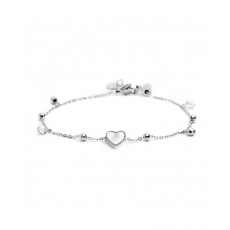 Bracciale Donna Marlù Nel Mio Cuore 15BR069-W Colore Argento con Cuore