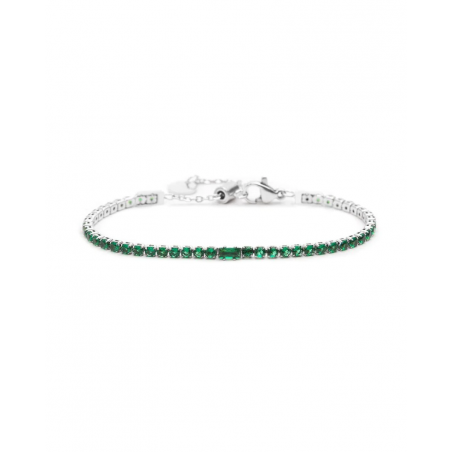 Bracciale Donna Maralù Tennis 31BR0006-S Sparkles Colorful in Acciaio Verde