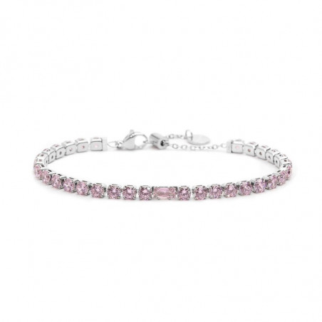 Bracciale Donna Maralù Tennis 31BR0007-LF Sparkles Colorful in Acciaio Rosa