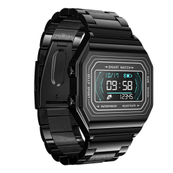 Orologio Smartwatch Unisex Paul Edward PE008A Vintage in Acciaio Colore Nero