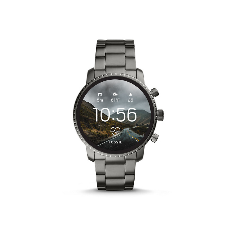 orologio smartwatch uomo fossil q explorist hr 44mm ftw4012