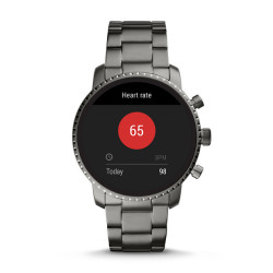 orologio smartwatch uomo fossil q explorist hr 44mm ftw4012