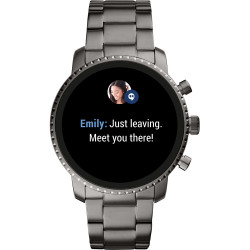 orologio smartwatch uomo fossil q explorist hr 44mm ftw4012