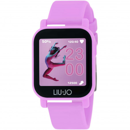 Orologio Smartwatch Unisex LiuJo Teen SWLJ028 Cinturino in Silicone Rosa Touch
