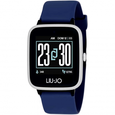 Orologio Smartwatch Unisex Liujo SWLJ044 in Silicone Blu Full Touch