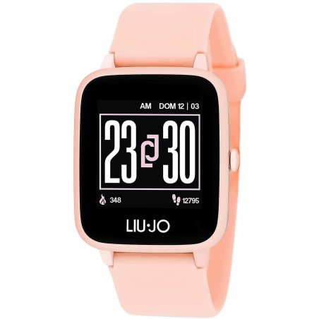 Orologio Smartwatch Unisex Liujo SWLJ047 in Silicone Rosa Full Touch