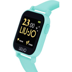 Orologio Smartwatch Unisex LiuJo Teen SWLJ029 Cinturino in Silicone Acquamarina Touch