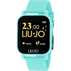 Orologio Smartwatch Unisex LiuJo Teen SWLJ029 Cinturino in Silicone Acquamarina Touch