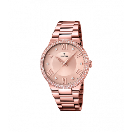 Orologio Solo Tempo Donna Festina Boyfriend F16721/2 in Acciaio Oro Rosa 36mm