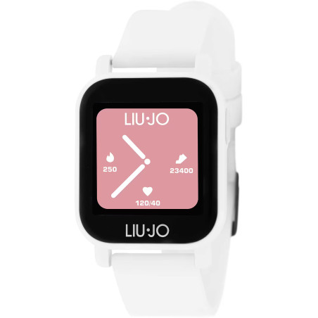 Orologio Smartwatch Unisex Liujo Teen SWLJ025 in Silicone Bianco Full Touch