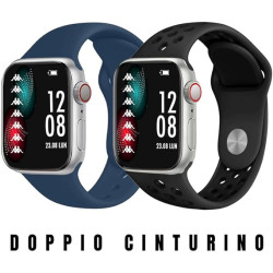 Orologio Smartwatch Uomo Kappa Prime KW-P009 Due Cinturini in Silicone Blu/Nero