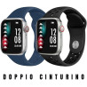 Orologio Smartwatch Uomo Kappa Prime KW-P009 Due Cinturini in Silicone Blu/Nero