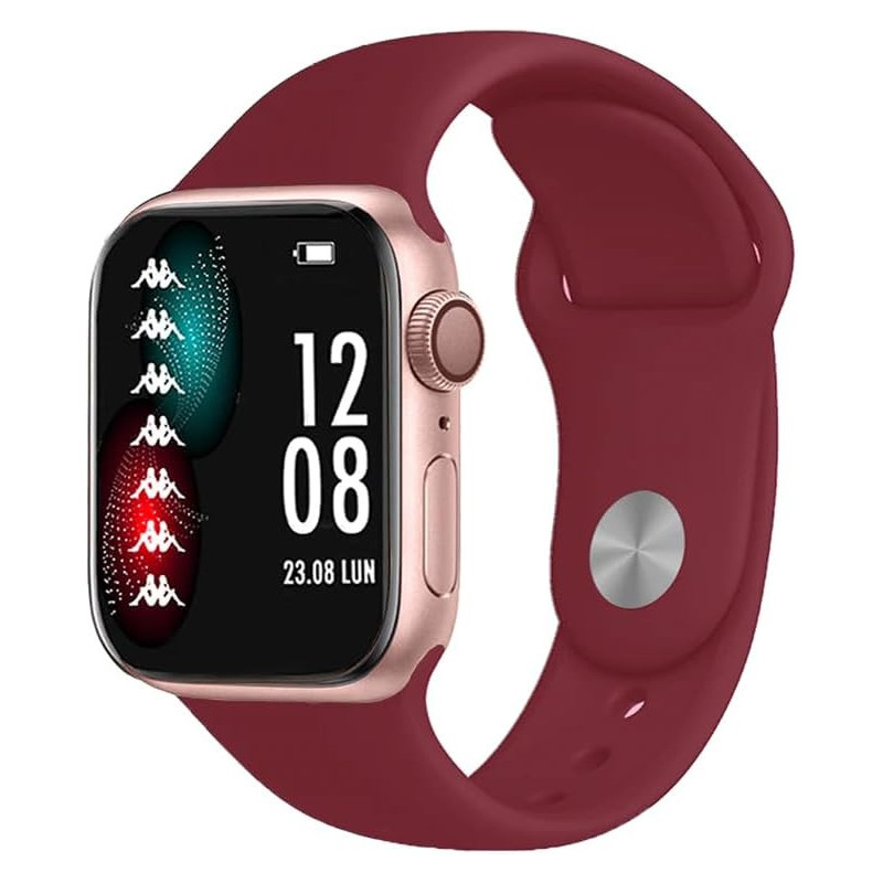Orologio Smartwatch Uomo Kappa Prime KW-P008 Due Cinturini in Silicone Bordeaux e Nero Orologio Smartwatch Uomo Kappa Prime KW-P008 Due Cinturini in Silicone Bordeaux e Nero