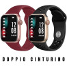 Orologio Smartwatch Uomo Kappa Prime KW-P008 Due Cinturini in Silicone Bordeaux e Nero
