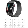 Orologio Smartwatch Uomo Kappa Prime KW-P002 in Acciaio Grigio Scuro Touch
