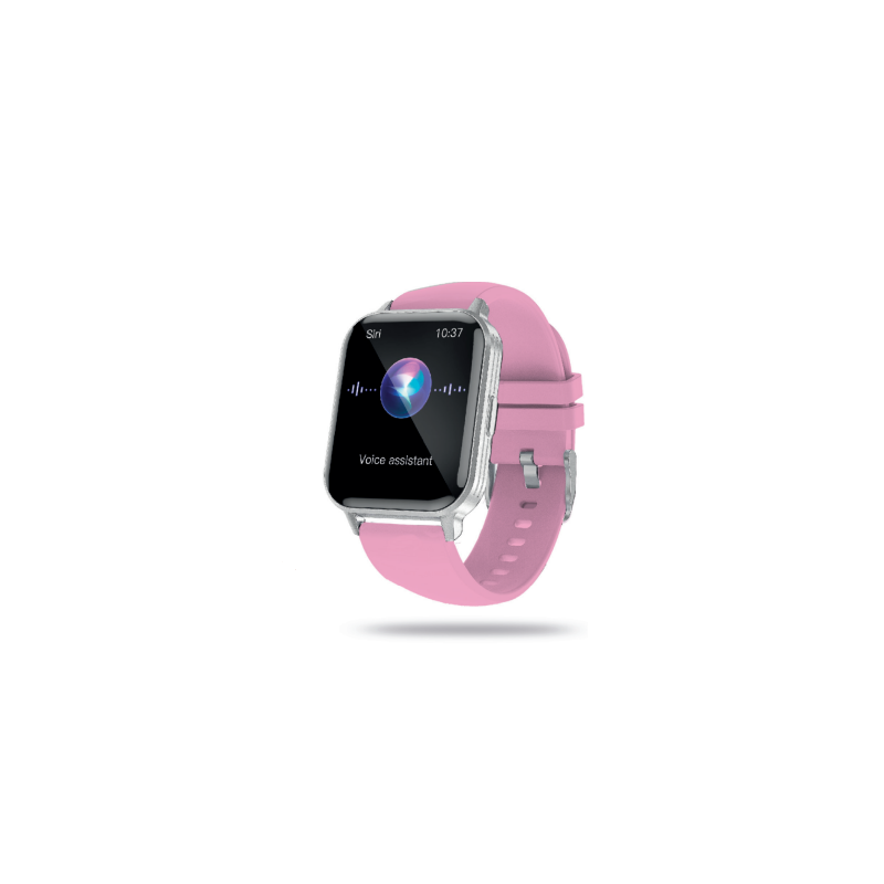 Orologio Smartwatch Unisex Paul Edward PE019D Cinturino in Silicone Rosa Orologio Smartwatch Unisex Paul Edward PE019D Cinturino in Silicone Rosa